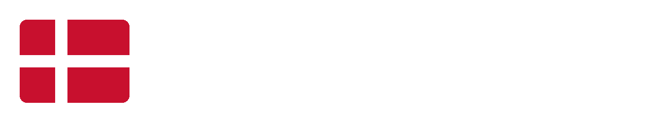 Det Danske Folk-logo, hvid tekst